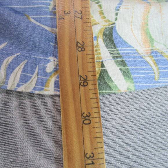 Tommy Bahama Shirt Mens Large Blue Island Zone Hawaiian Tropical Resort Camp - Picture 5 of 8